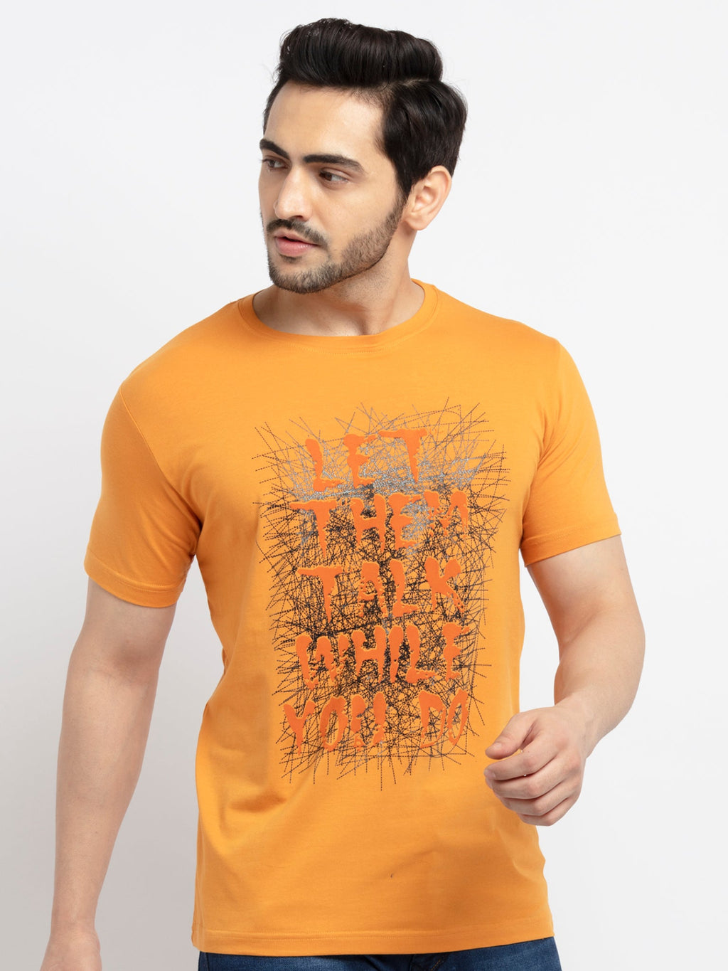 Mens Printed Round Neck T-Shirt