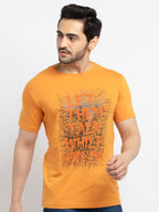 Mens Printed Round Neck T-Shirt