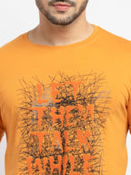 Mens Printed Round Neck T-Shirt