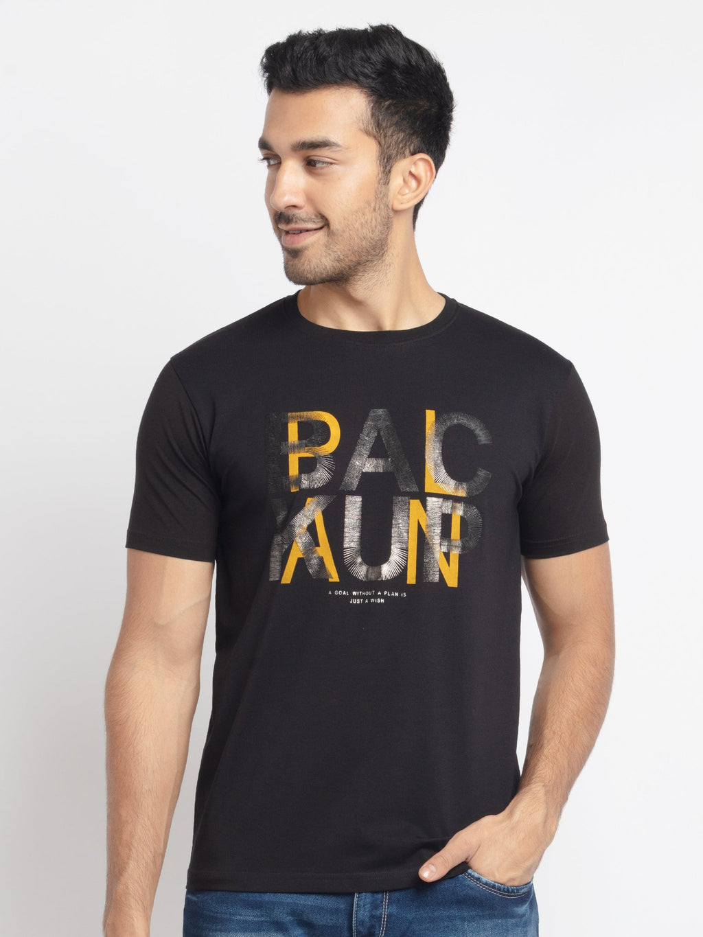 Status Quo |Printed Regular Fit Round Neck T-shirt - S, M, L, XL, XXL