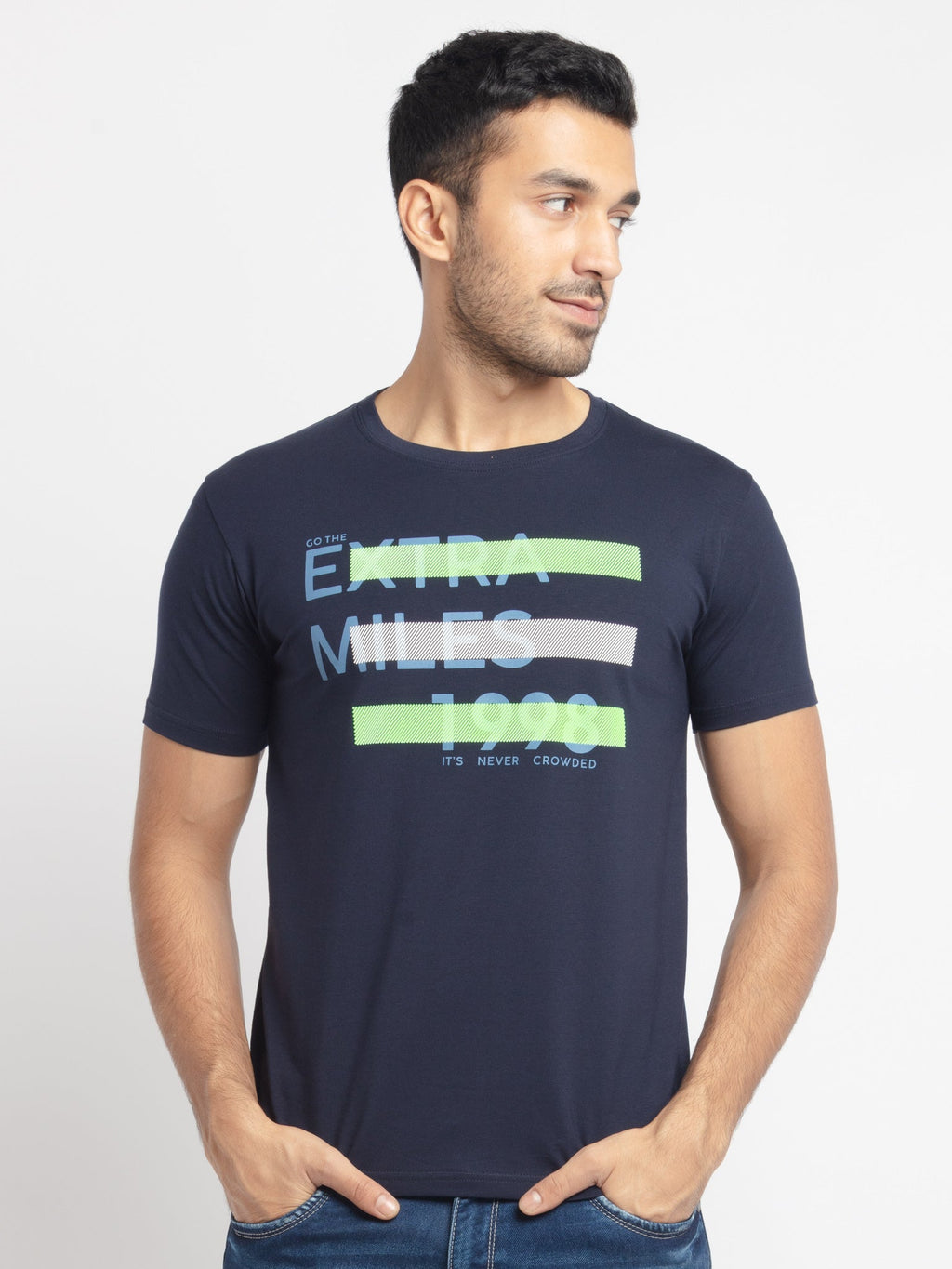 Status Quo |Printed Regular Fit Round Neck T-shirt - S, M, L, XL, XXL