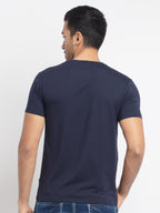 Mens Regular Fit Round Neck Printed T-Shirt