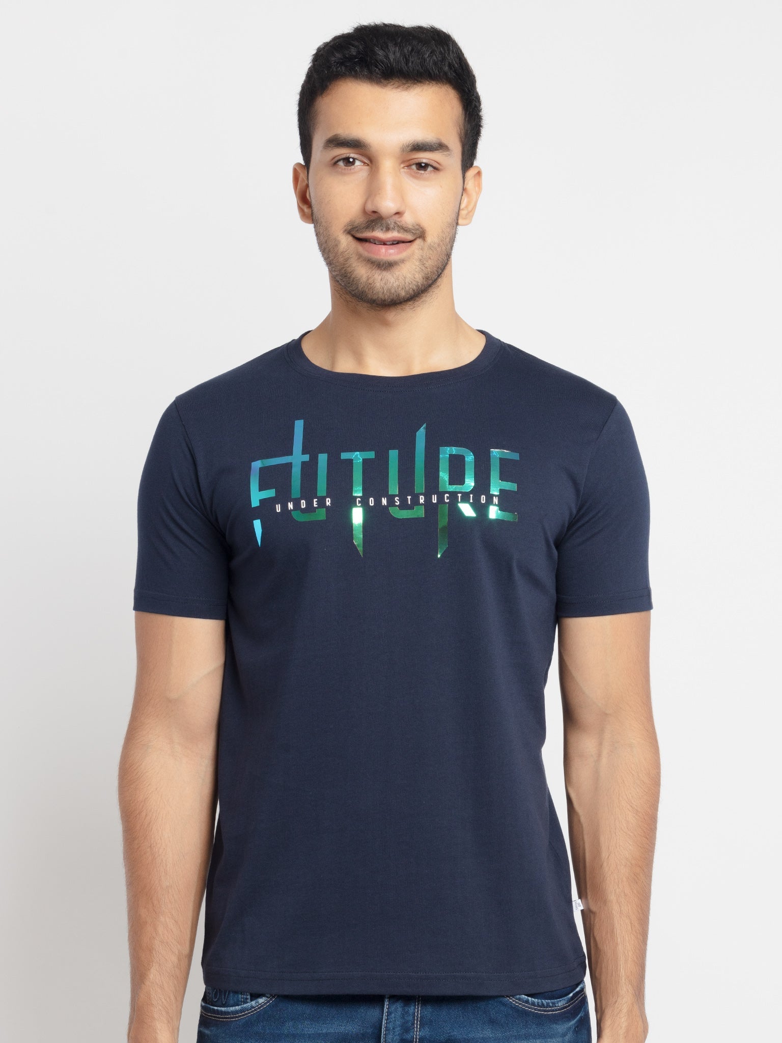 Status Quo |Printed Regular Fit Round Neck T-shirt - S, M, L, XL, XXL