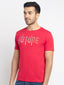 Mens Regular Fit Round Neck Printed T-Shirt