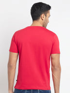 Mens Regular Fit Round Neck Printed T-Shirt
