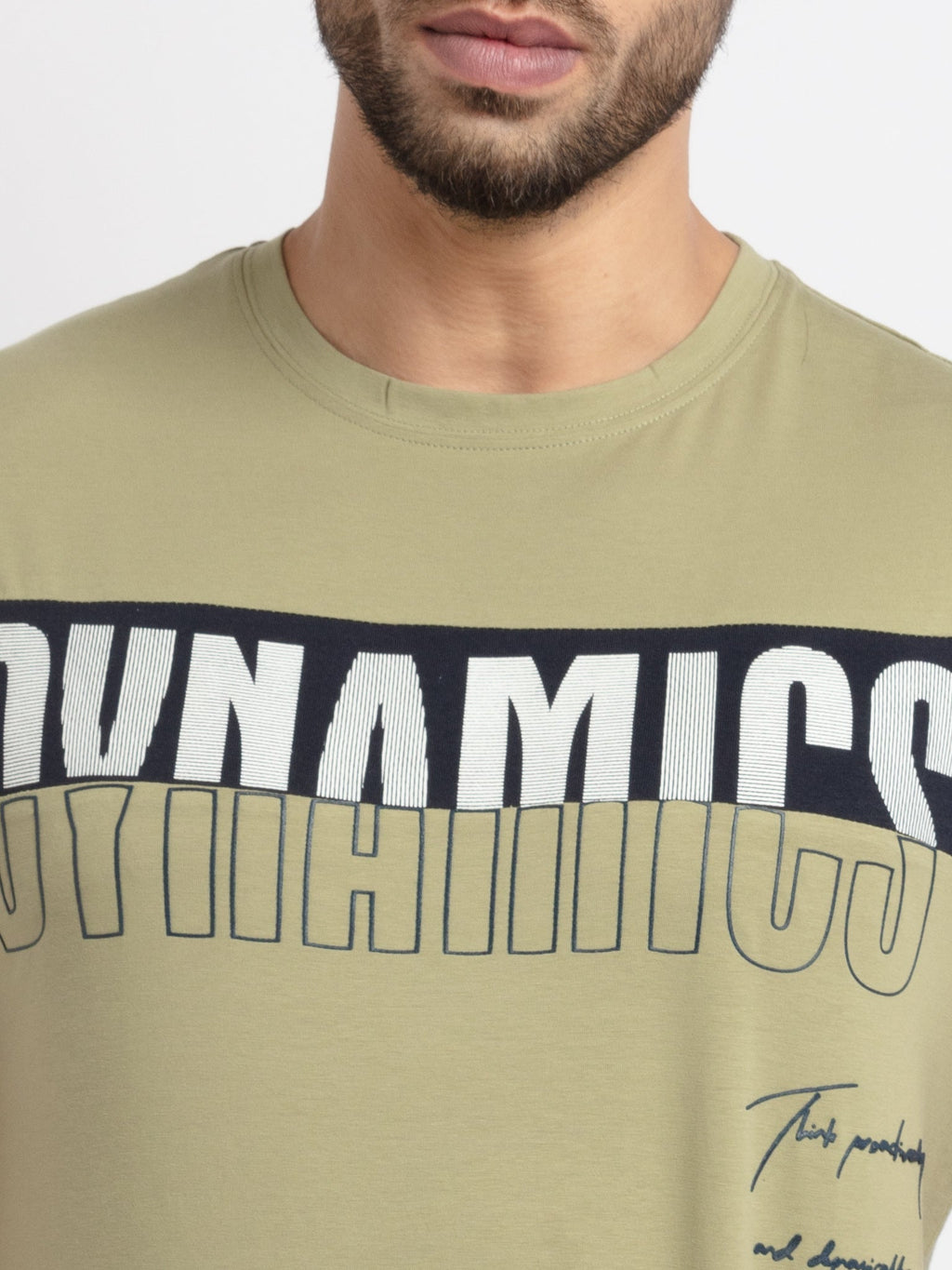 Mens Printed Round Neck T-Shirt