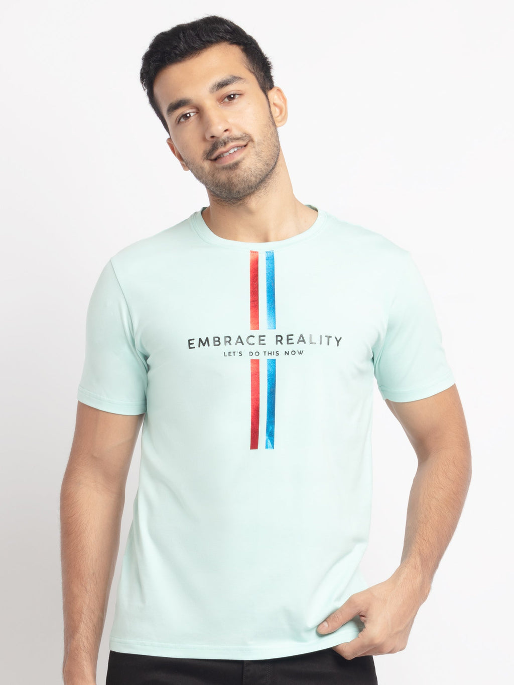 Status Quo |Printed Regular Fit Round Neck T-shirt - 3XL, 4XL, 5XL