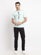 Mens Regular Fit Round Neck Printed T-Shirt
