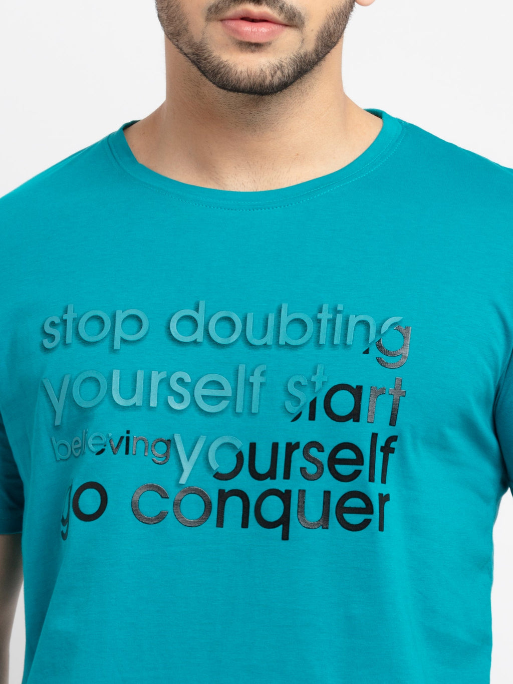 Mens Printed Round Neck T-Shirt