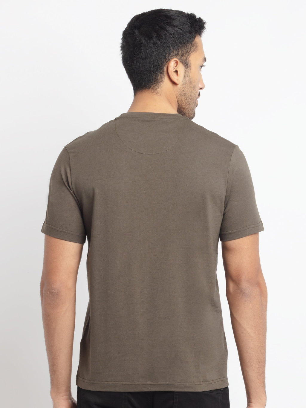 Mens Regular Fit Round Neck Printed T-Shirt