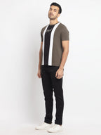 Mens Regular Fit Round Neck Printed T-Shirt