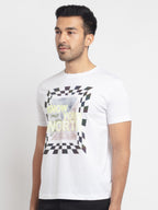 Mens Regular Fit Round Neck Printed T-Shirt