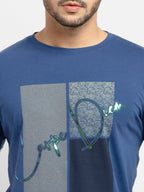 Mens Printed Round Neck T-Shirt