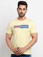 Mens Printed Round Neck T-Shirt