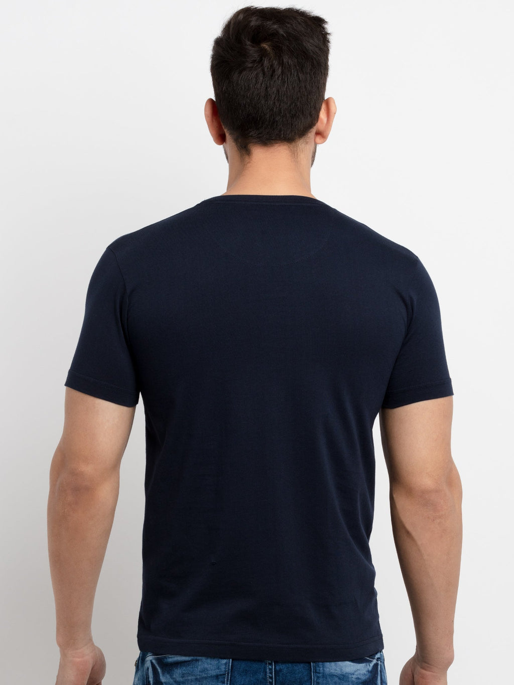 Mens Printed Round Neck T-Shirt