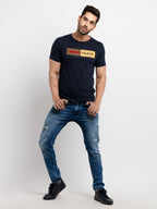 Mens Printed Round Neck T-Shirt
