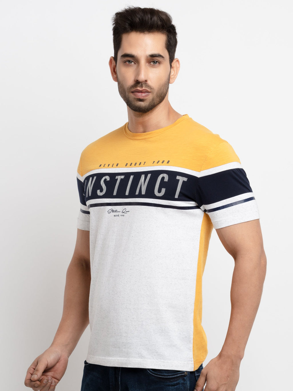 Mens Printed Round Neck T-Shirt