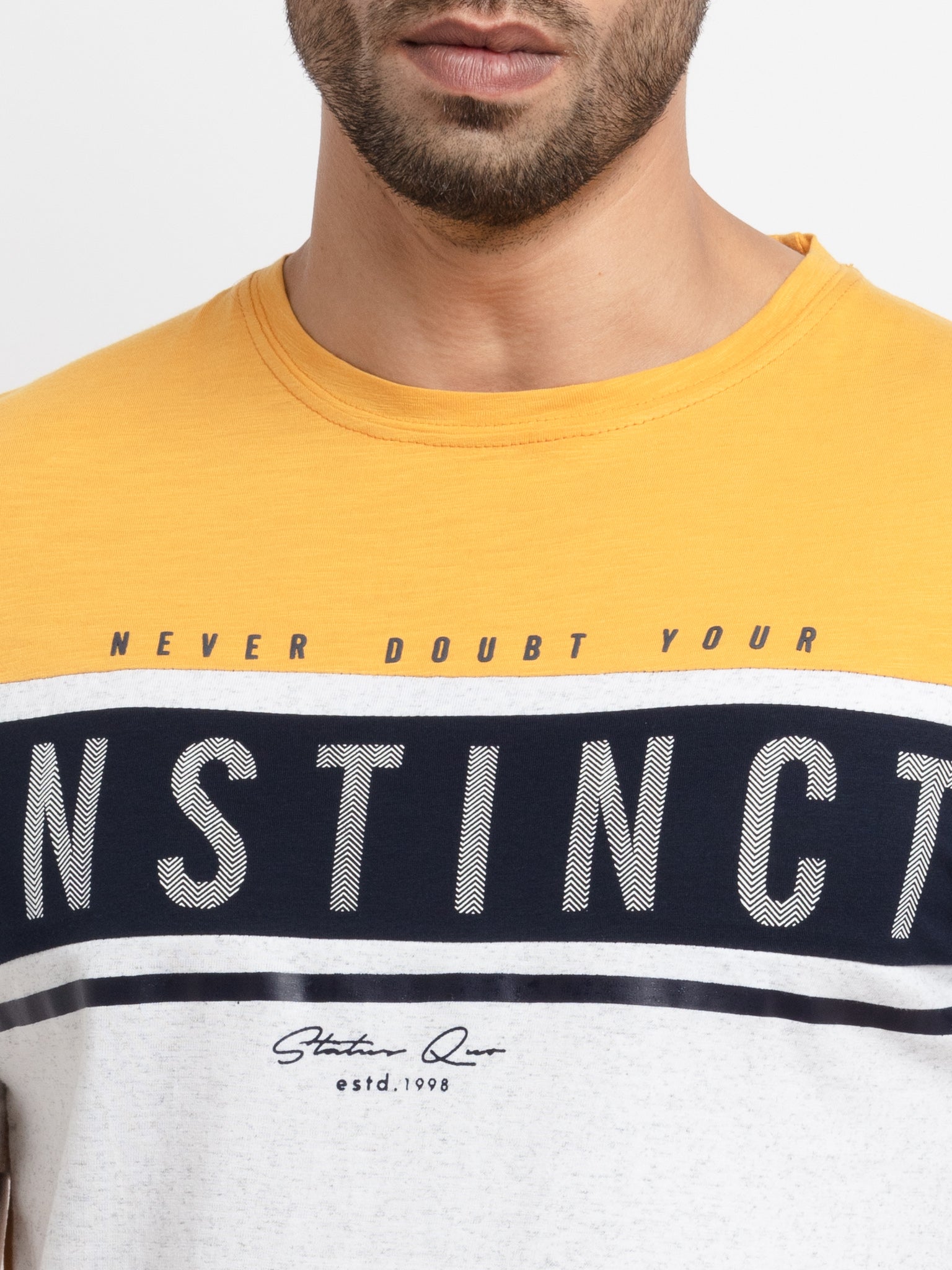 Mens Printed Round Neck T-Shirt