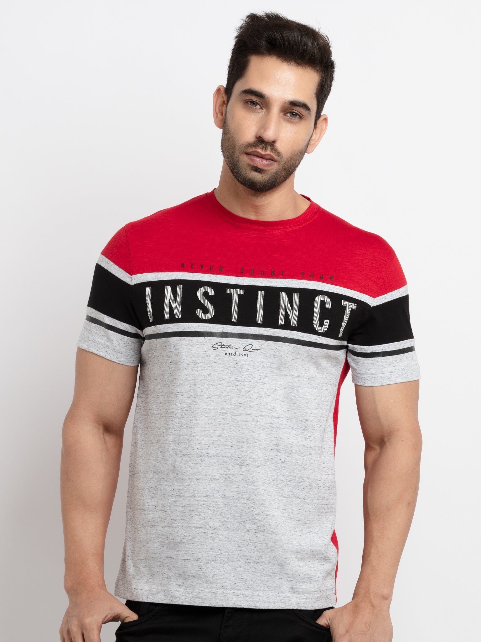 Mens Printed Round Neck T-Shirt