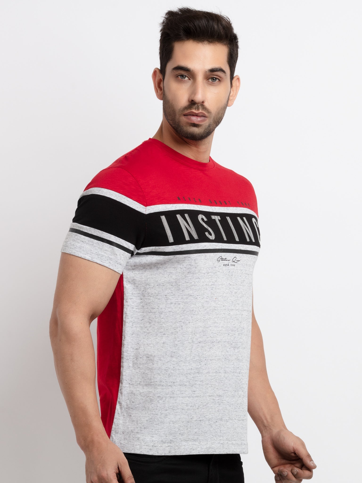 Mens Printed Round Neck T-Shirt