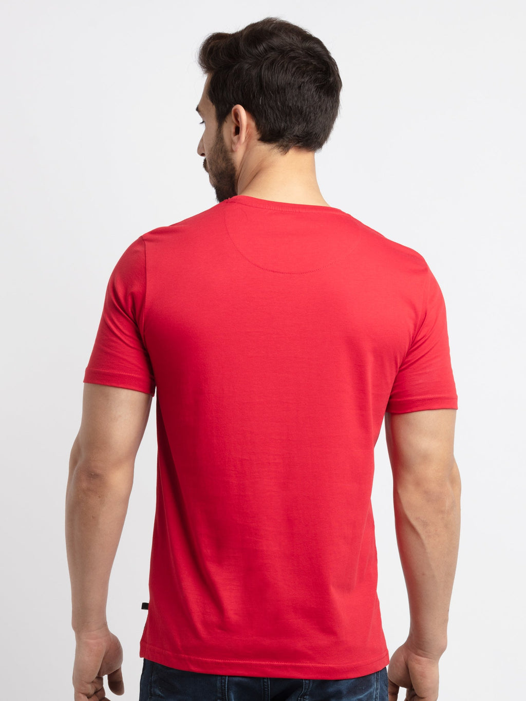 Mens Printed Round Neck T-Shirt