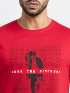 Mens Printed Round Neck T-Shirt