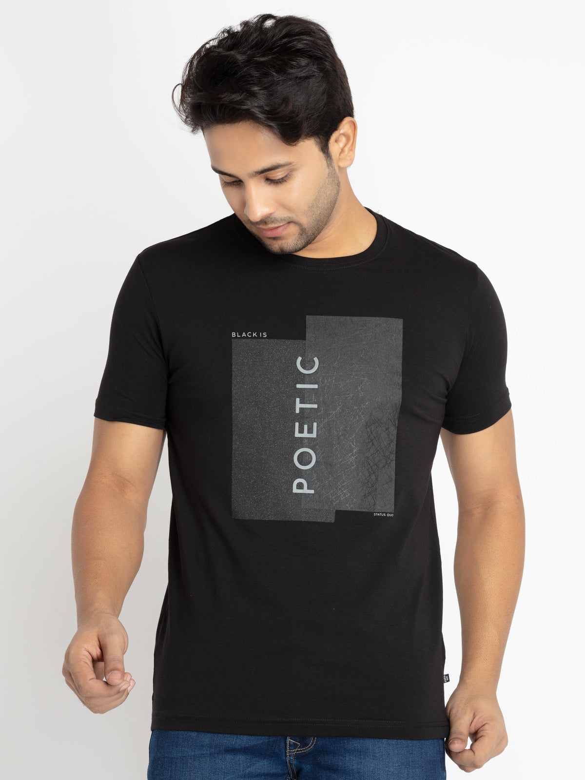 Status Quo |Men's Solid T-shirt - S, M, L, XL, XXL
