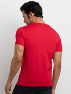 Mens Printed Round Neck T-shirt