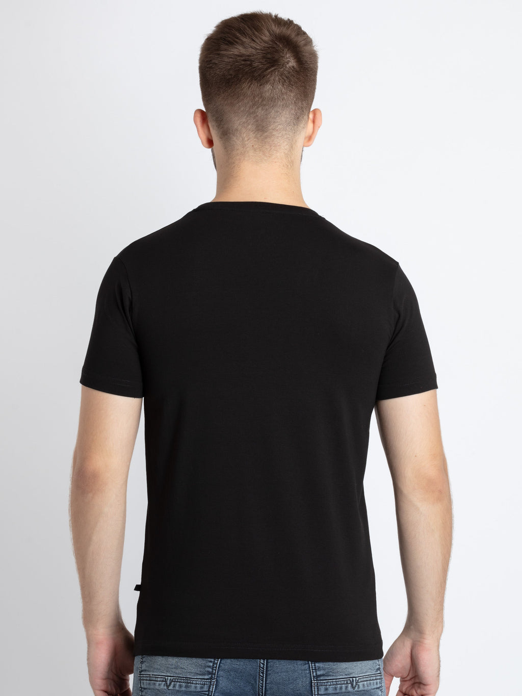 Mens Printed Round Neck T-Shirt