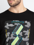 Mens Printed Round Neck T-Shirt