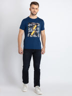 Mens Printed Round Neck T-Shirt