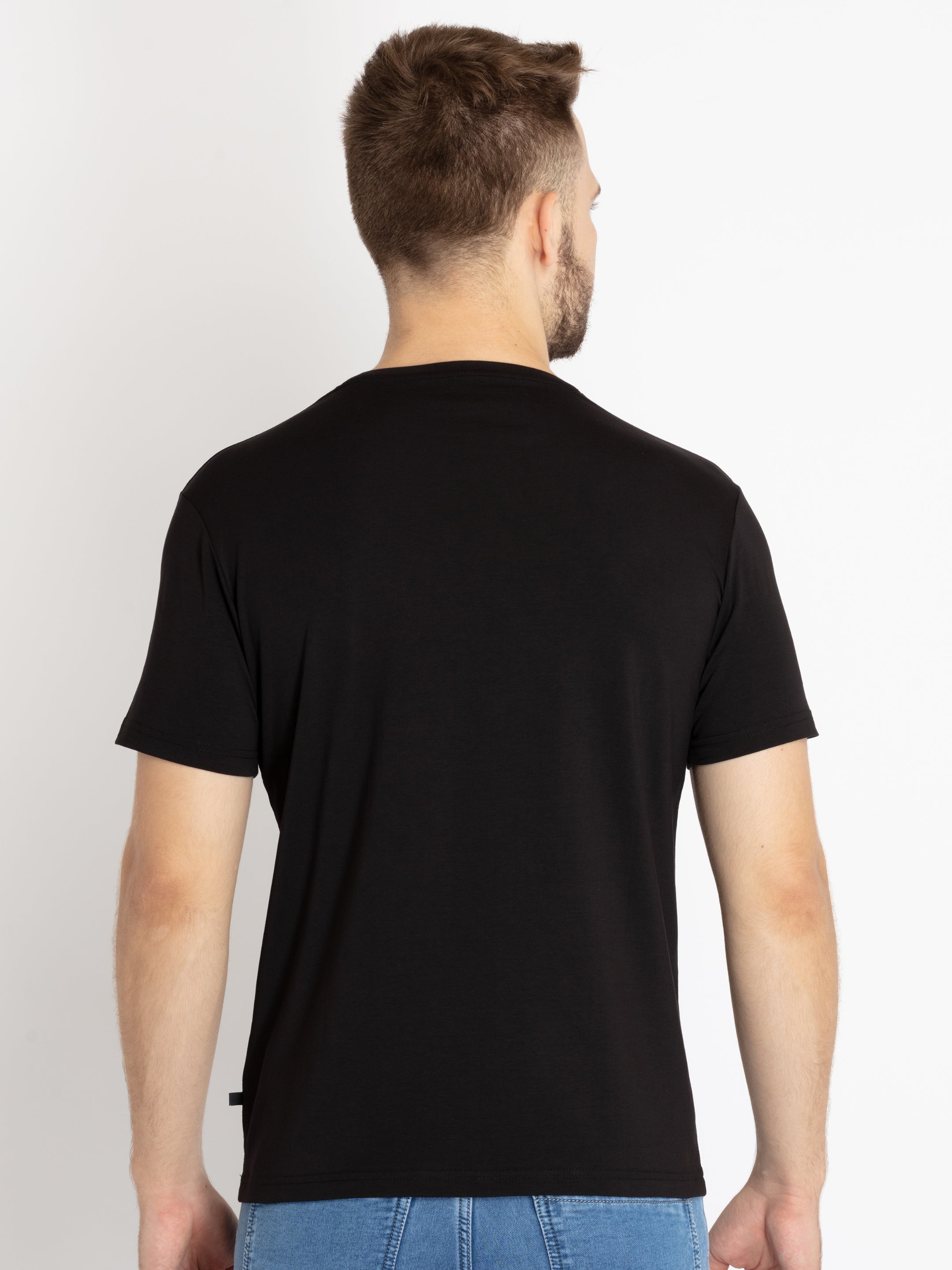 Mens Printed Round Neck T-shirt