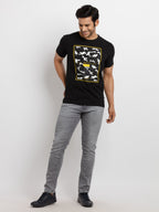 Mens Printed Round Neck T-shirt