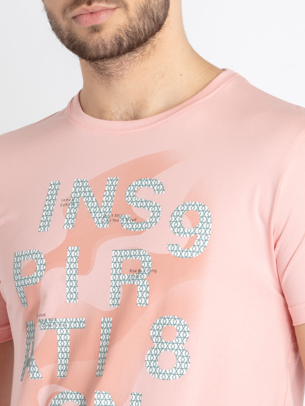 Mens Printed Round Neck T-Shirt