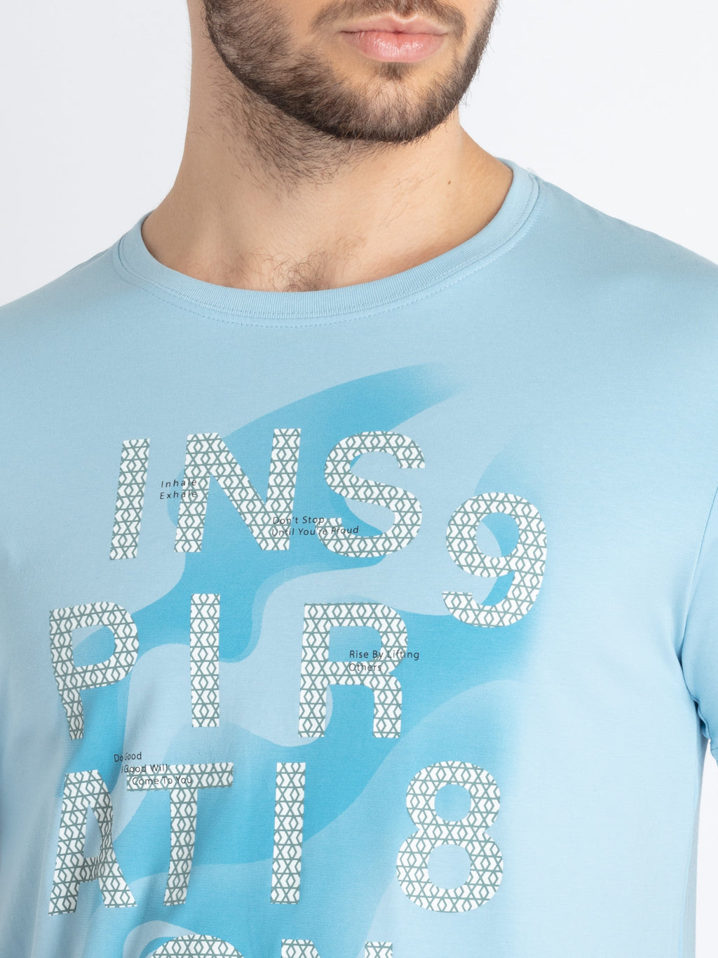 Mens Printed Round Neck T-Shirt