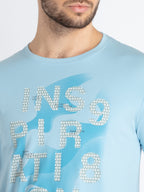 Mens Printed Round Neck T-Shirt