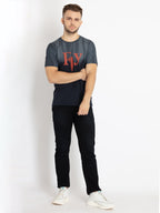 Mens Printed Round Neck T-shirt