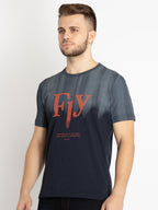 Mens Printed Round Neck T-shirt