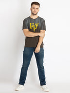 Mens Printed Round Neck T-shirt