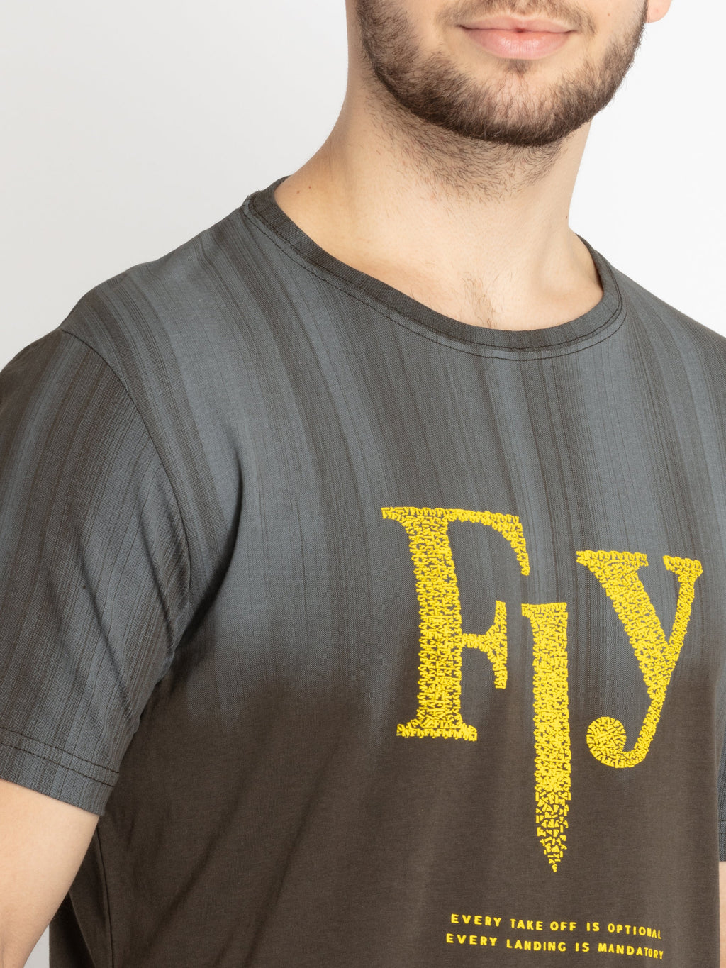 Mens Printed Round Neck T-shirt