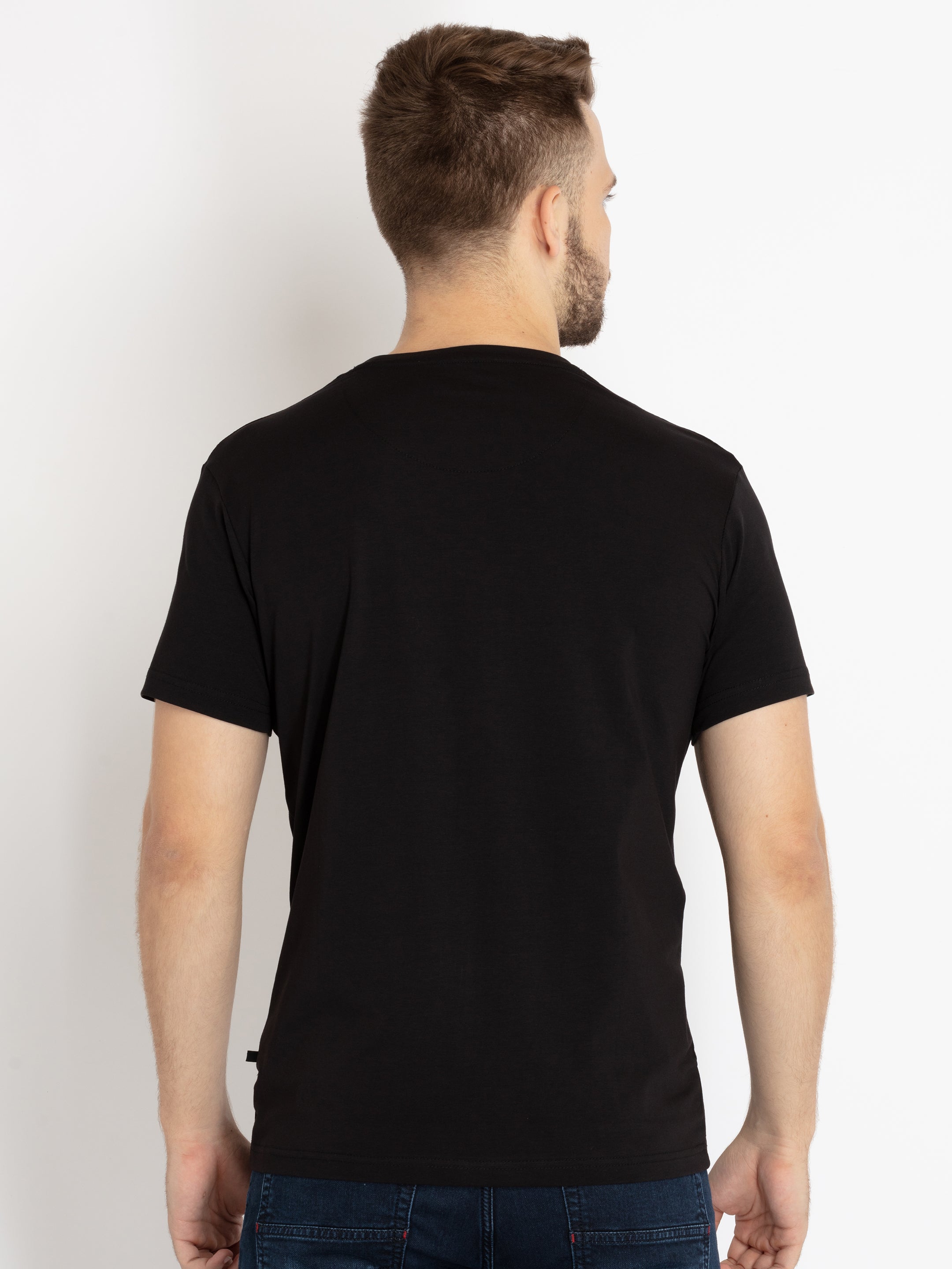 Mens Printed Round Neck T-shirt