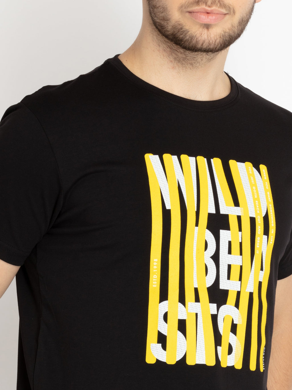 Mens Printed Round Neck T-shirt