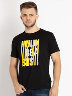 Mens Printed Round Neck T-shirt