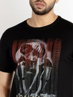 Mens Printed Round Neck T-shirt