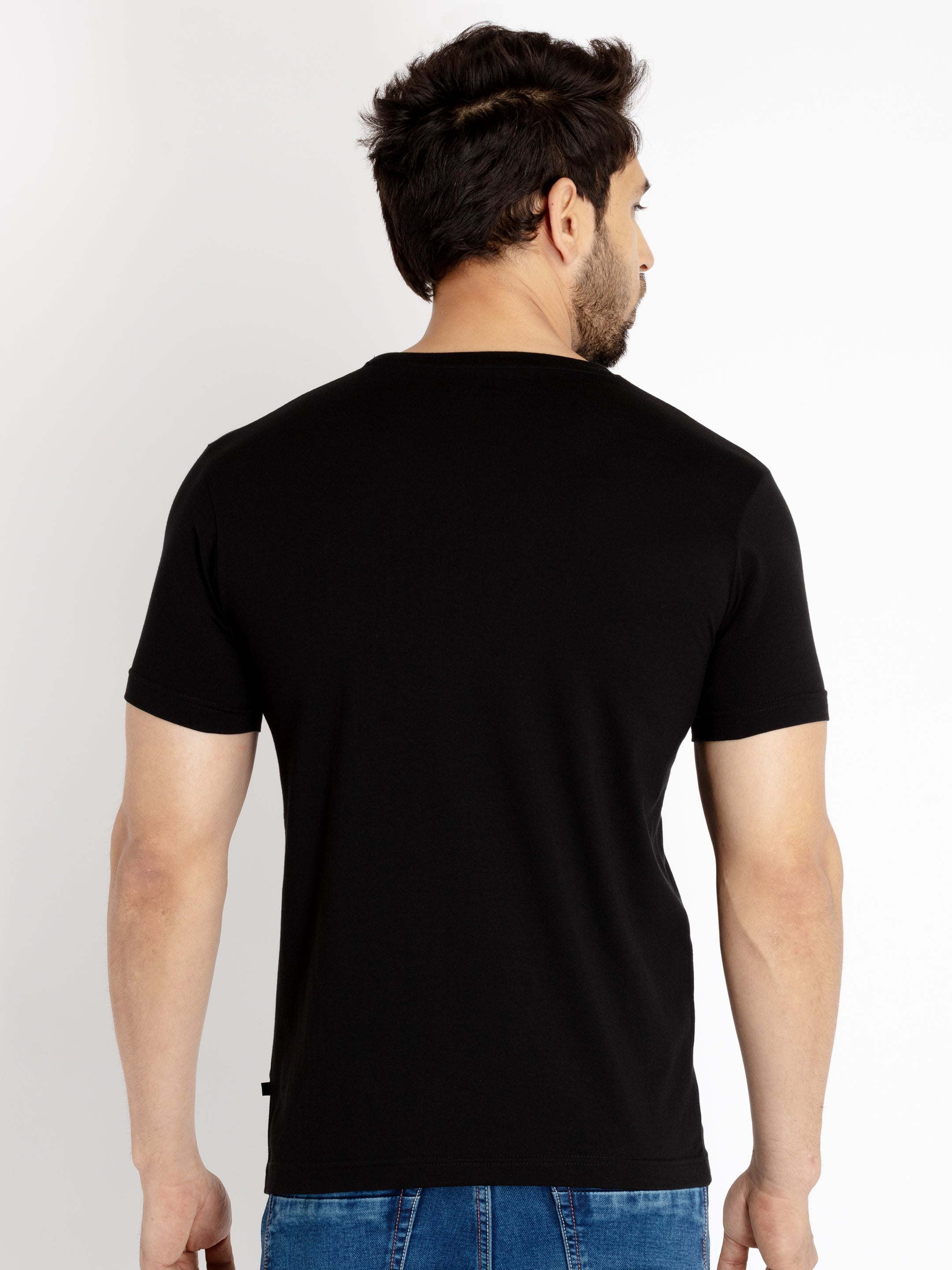 Mens Printed Round Neck T-shirt