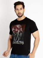 Mens Printed Round Neck T-shirt