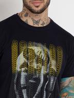 Mens Printed Round Neck T-shirt