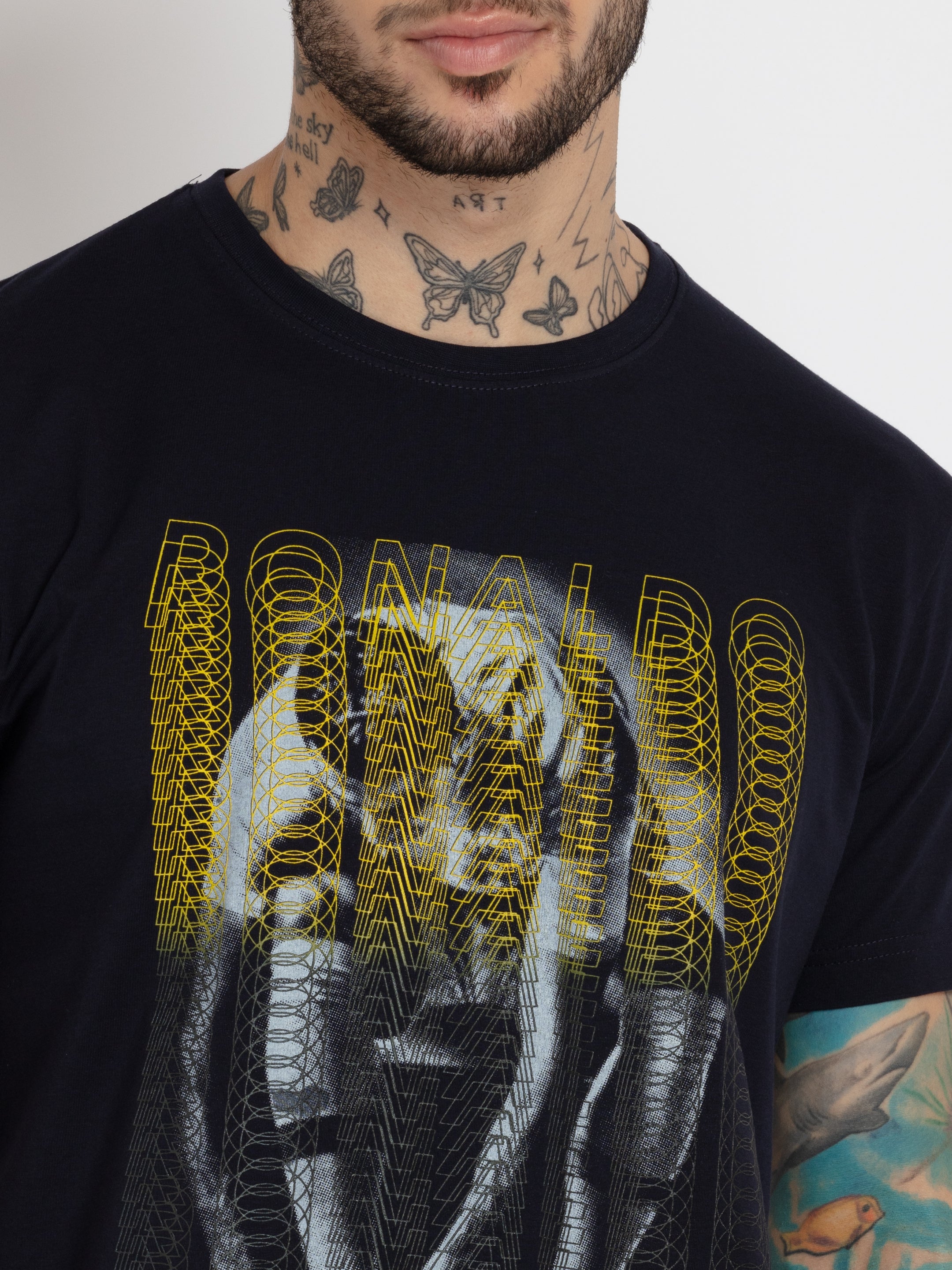 Mens Printed Round Neck T-shirt