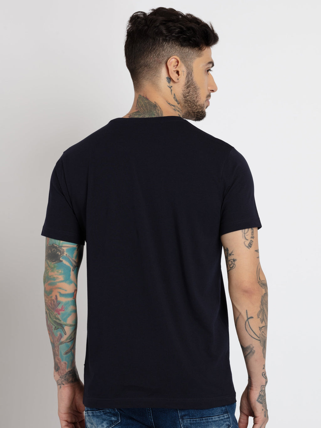 Mens Printed Round Neck T-shirt