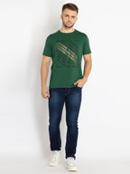 Mens Printed Round Neck T-shirt